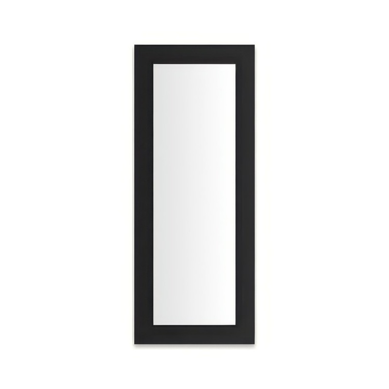 Medicine Cabinet Main Line 16 x 40 Inch 1 Doors Framed Mirror Brushed Black Flat Top Merion Frame Slow Close Hinges Sliding Magnification Mirror Magnetic Strip Interior Lighting USB Charging ports Electrical Outlets Phone Holder 4 Inch