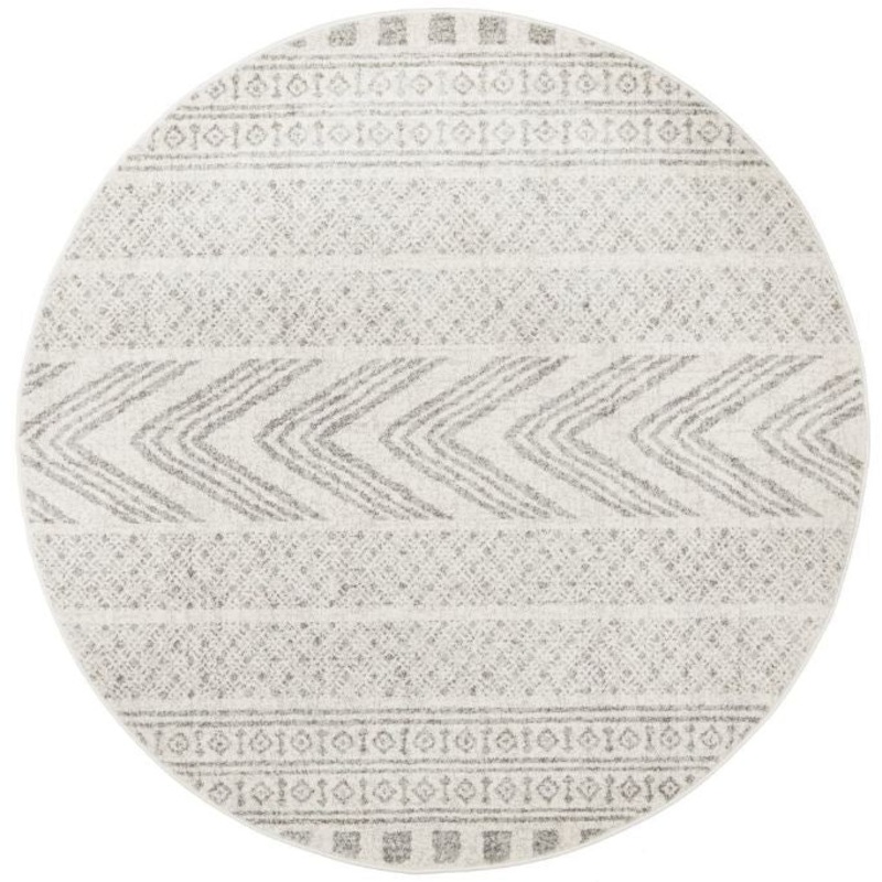 Mirage 359 Grey Round By Rug Culture-150X150CM – ROUND