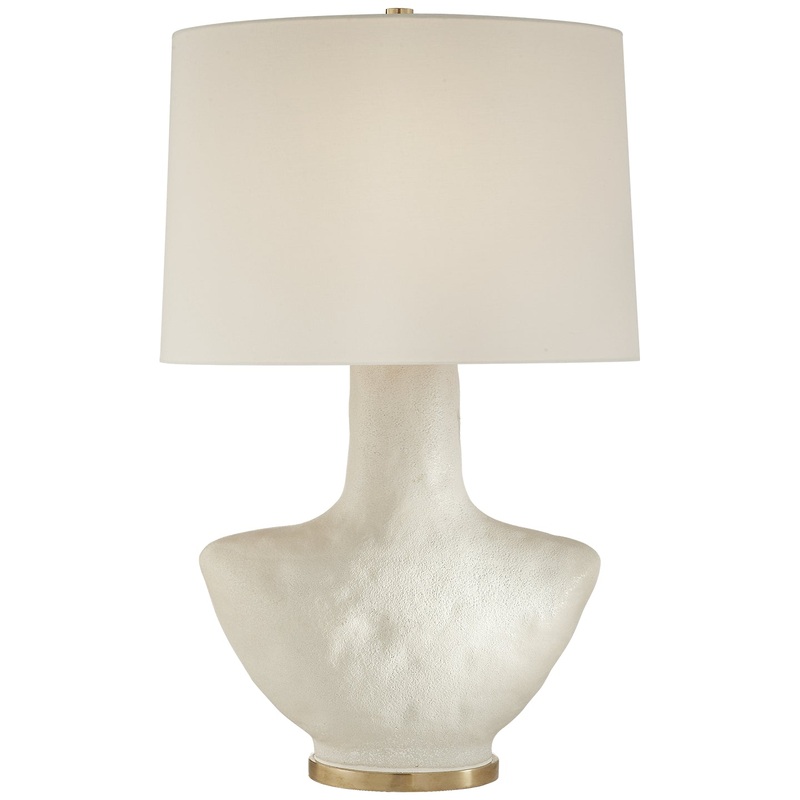 One Light Table Lamp from the Armato Collection in Porous White Finish by Visual Comfort Signature