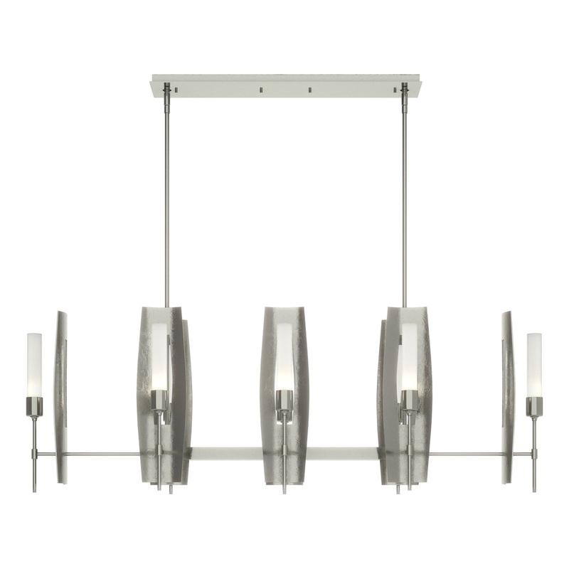 Passage 8-Light Pendant Sterling Frosted Glass (FD)