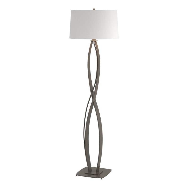 Almost Infinity Floor Lamp Dark Smoke Natural Anna Shade (SF)