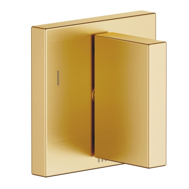 Diverter Trim MEM Wall Mount Concealed Three-Way with Shut-Off Function Brushed Durabrass 1 Lever