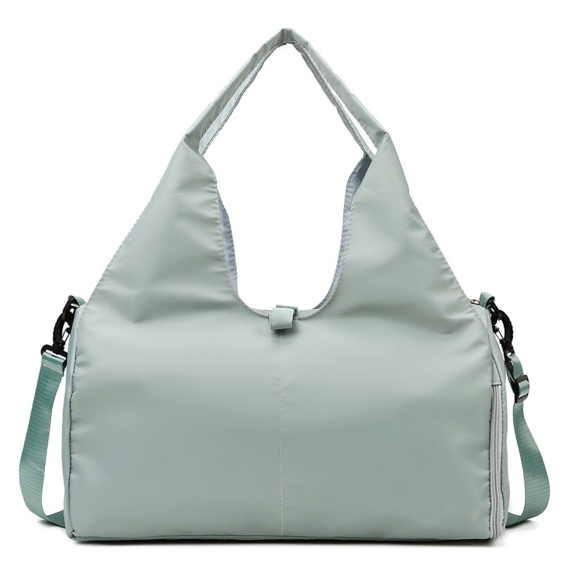 Green Stylish Women’s Travel Bag – Large-Capacity Fitness & Yoga Bag with Separate Shoe Compartment