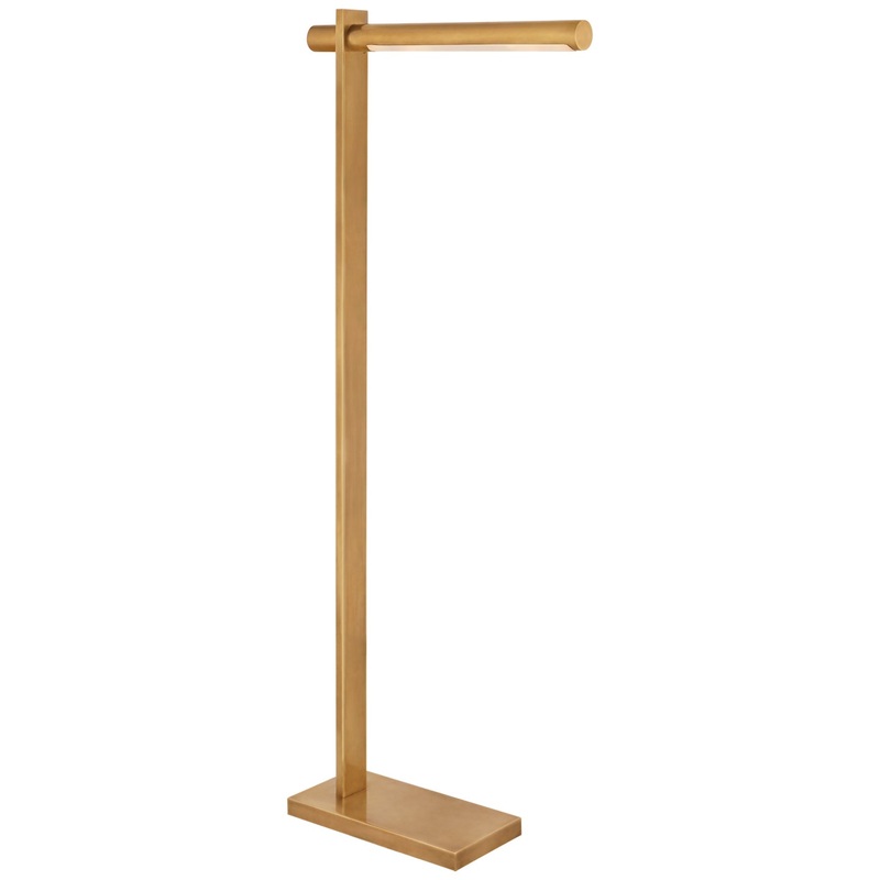 LED Floor Lamp from the Axis Collection in Antique-Burnished Brass Finish by Visual Comfort Signature