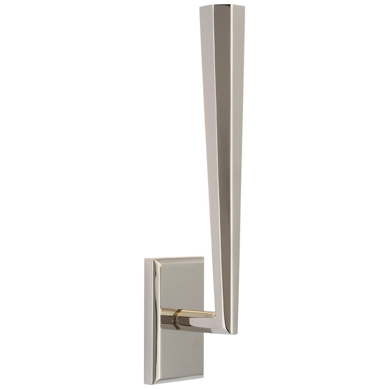 LED Wall Sconce from the Galahad Collection in Polished Nickel Finish by Visual Comfort Signature