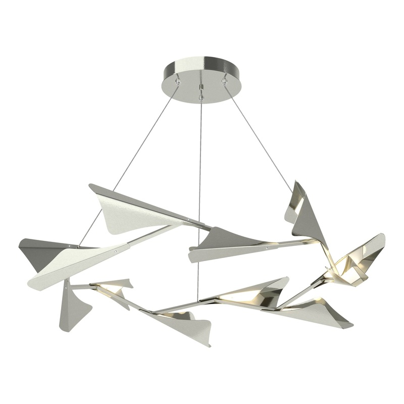 Plume 12-Light LED Pendant Sterling Sterling