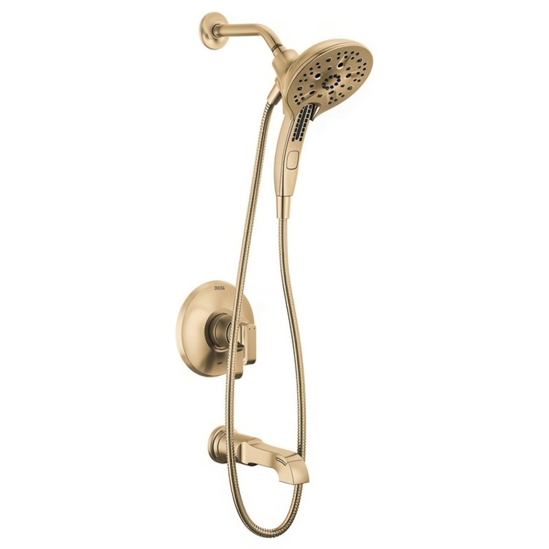 Tub and Shower Trim Monitor Tetra 17 Series 2 Lever Lumicoat Champagne Bronze WaterSense ADA 1.75 Gallons per Minute