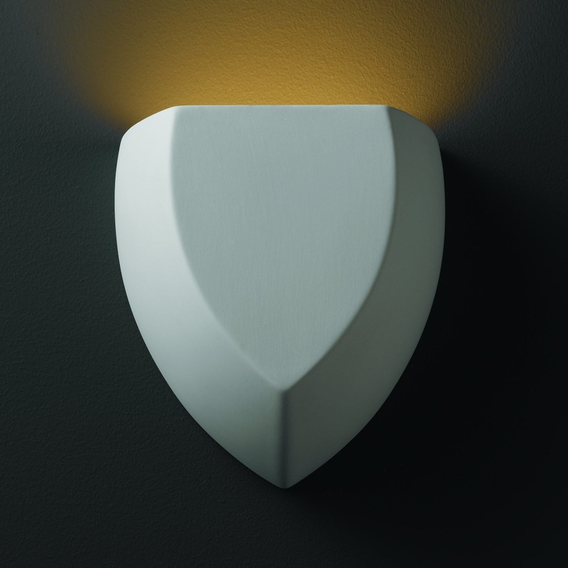 Wall Sconce from the Ambiance Collection in Bisque Finish by Justice Designs