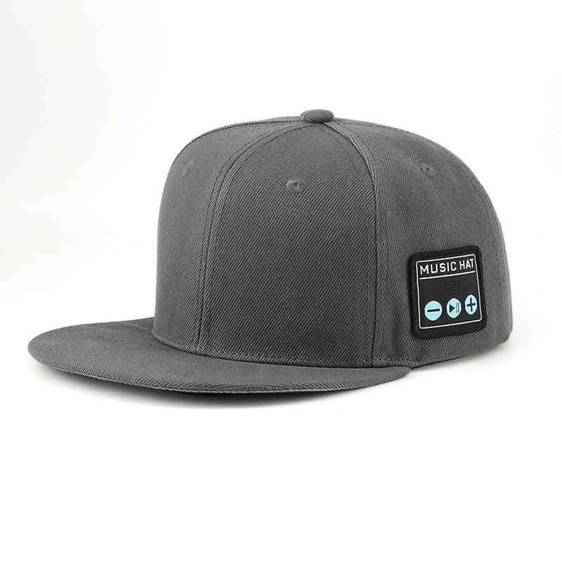 Wireless Bluetooth 5.0 Music Hat – Outdoor Speaker Cap with Mic, Sun Protection & Breathable Fabric(Gray)