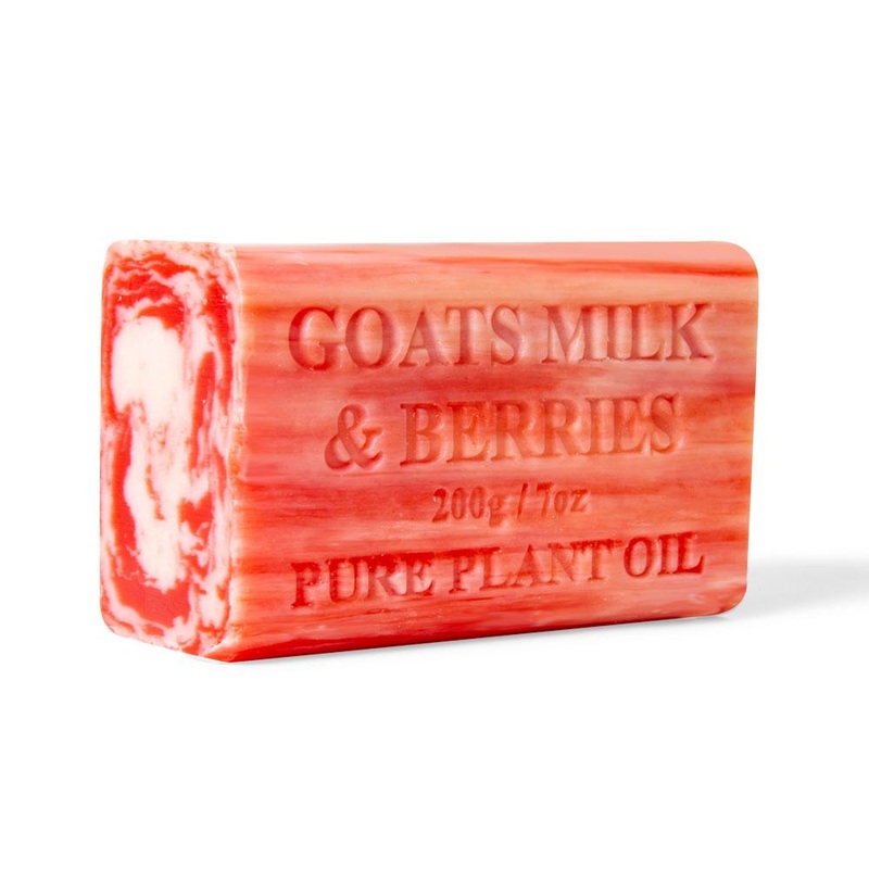 2x 200g Goats Milk Soap Bars – Berries Scent Pure Natural Australian Skin Care