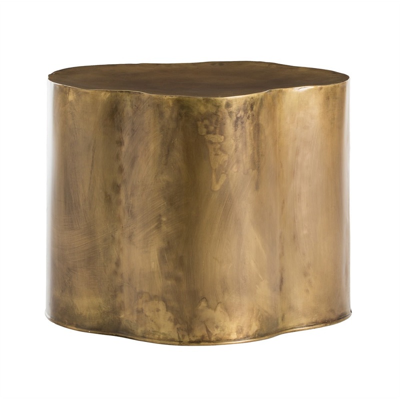Arteriors 6034 Lowry Side Table Antique Brass