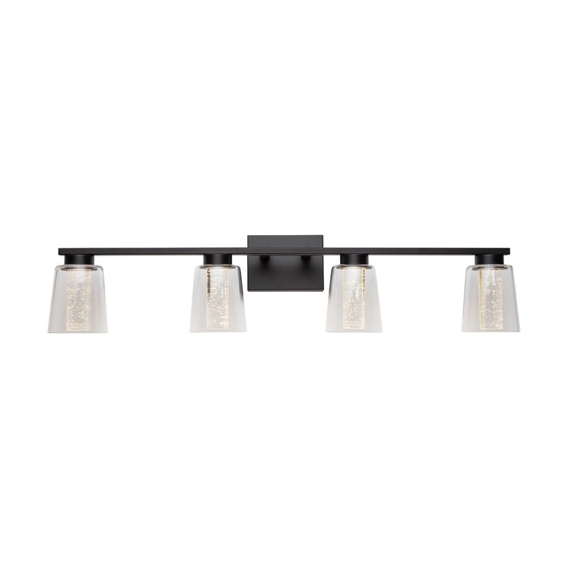 Dalton Bathroom Vanity Light – Black / 4-Light