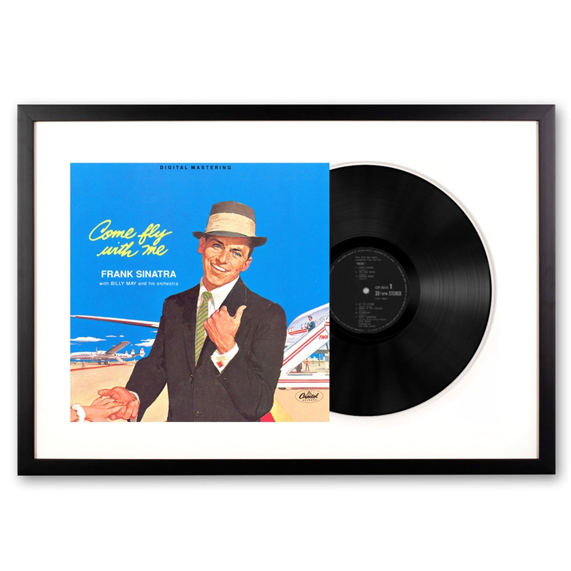 Framed Frank Sinatra – Come Fly with Me – Vinyl Album Art