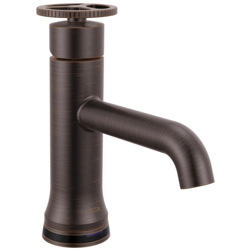Lavatory Faucet Trinsic 4 Inch Spread 1 Wheel WaterSense/CALGreen Venetian Bronze 1.2 Gallons per Minute Deck Mount Metal Pop-Up Drain 1/3 Hole Touch2O with Touchless