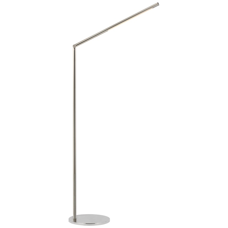 LED Floor Lamp from the Cona Collection in Polished Nickel Finish by Visual Comfort Signature