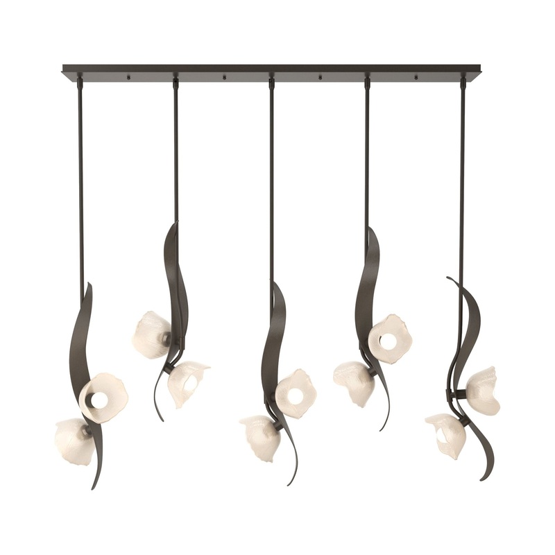 Mika 10-Light Pendant Dark Smoke