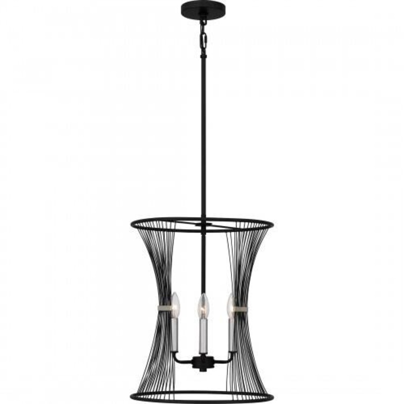 Quoizel LEI2816MBK Leiland Pendant 4 lights matte black. Pendant