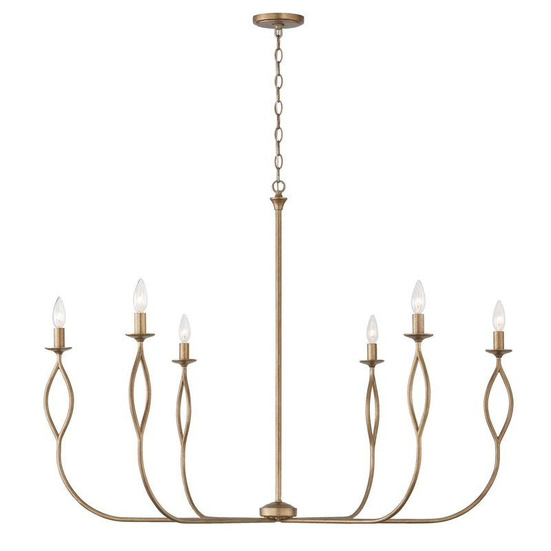 Six Light Chandelier from the Cohen Collection in Mystic Luster Finish by Capital Lighting