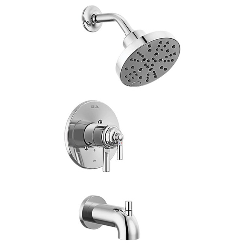 Tub and Shower Trim Monitor Saylor 17 Series 2 Lever Chrome WaterSense ADA 1.75 Gallons per Minute