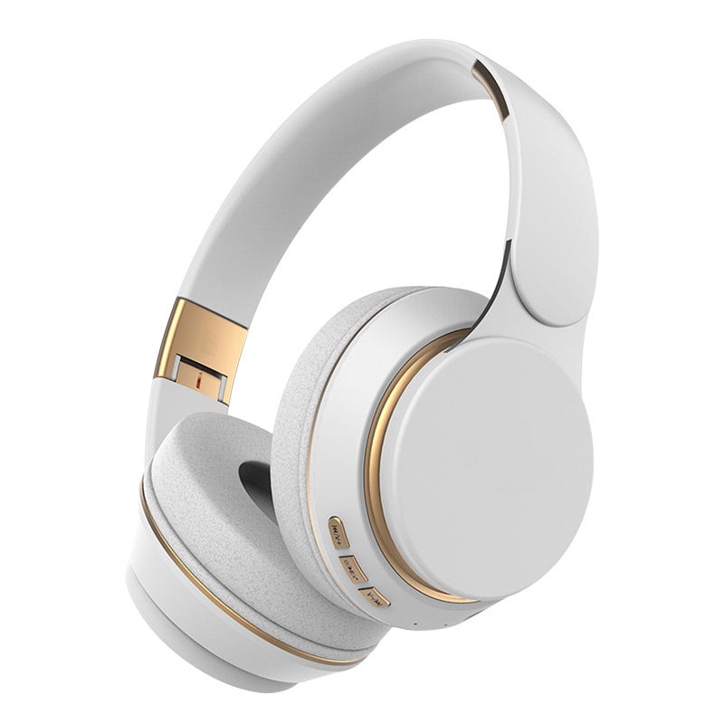 Wireless Bluetooth 5.0 Over-Ear Headphones – HIFI Deep Bass, Foldable Design, 10Hr Playtime(white)