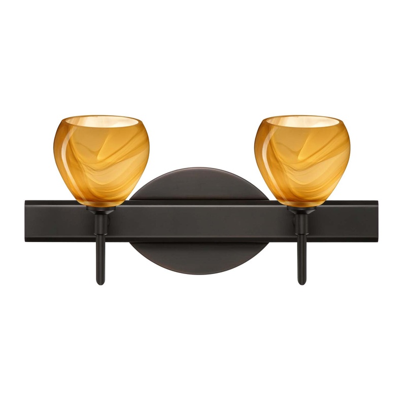 Besa 2SW-5605HN-BR Tay Tay Two Light Wall Sconce Bronze