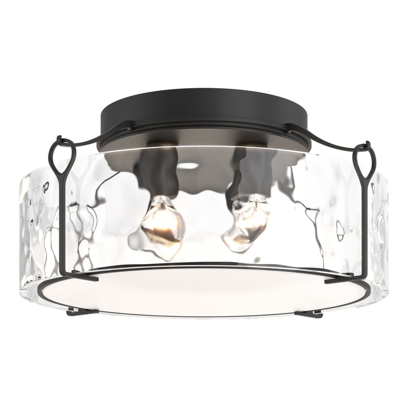 Bow Large Semi-Flush Black Water Glass (LL)