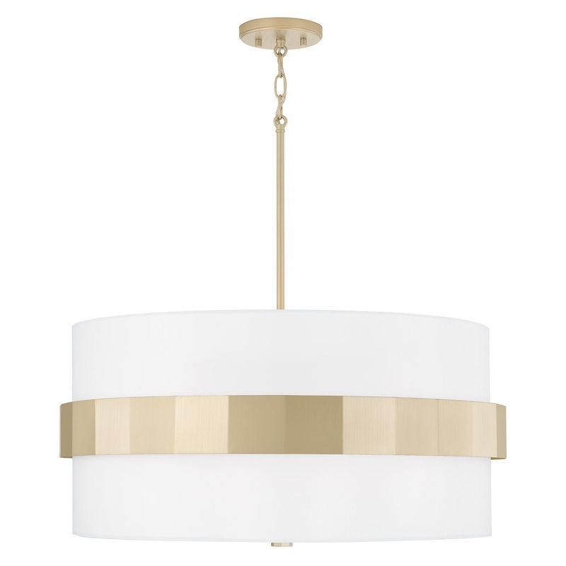 Capital Lighting 346241SF Sutton 4 Light Pendant Soft Gold