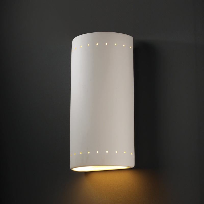 Lantern from the Ambiance Collection in Bisque Finish by Justice Designs