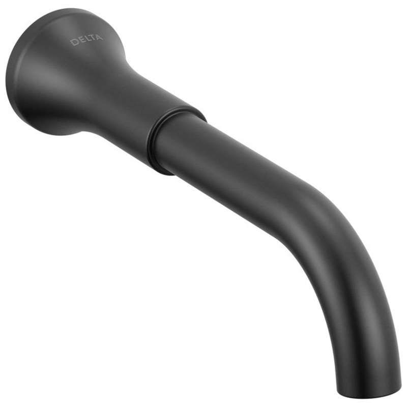 Lavatory Faucet Trinsic 8 Inch Spread 2 Less Handle WaterSense/CALGreen Matte Black 1.2 Gallons per Minute Wall Mount Less Drain 3 Hole