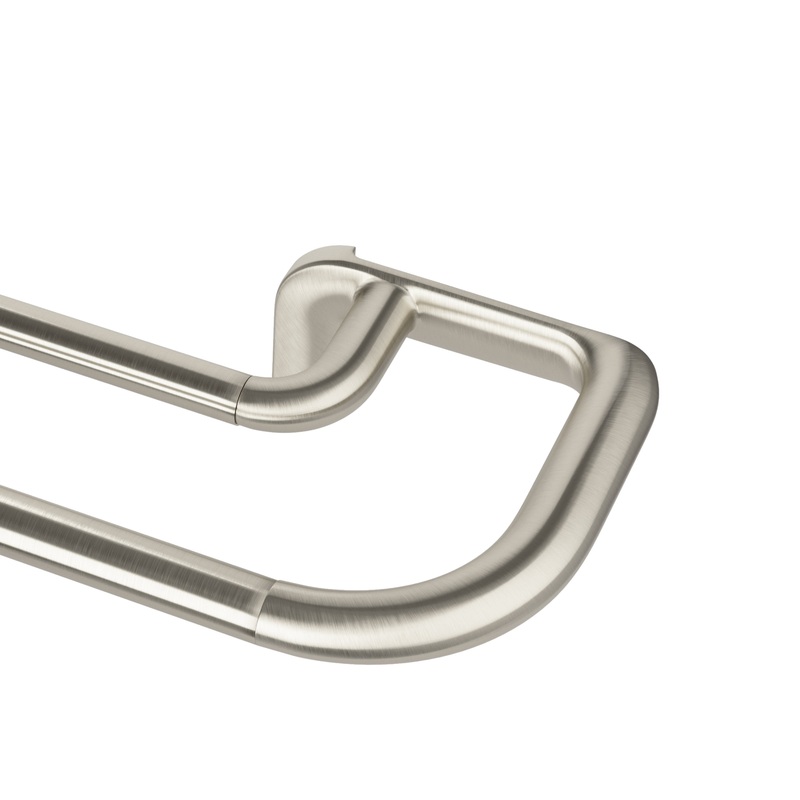 Twilight Expandable Double Curtain Rod Matte Nickel