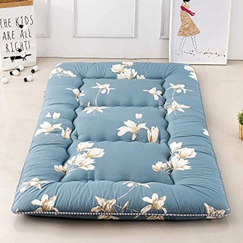 Z&HA Materasso futon, Luna e Stelle Giapponese Piano Materasso Pieghevole Tatami Tappetino Portatile materassino da Campeggio Bambini Sleeping Pad Lounger Divano Letto, Dimensione Doppia,A,150x200cm