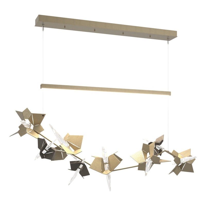 Belladonna LED Pendant Soft Gold Dark Smoke