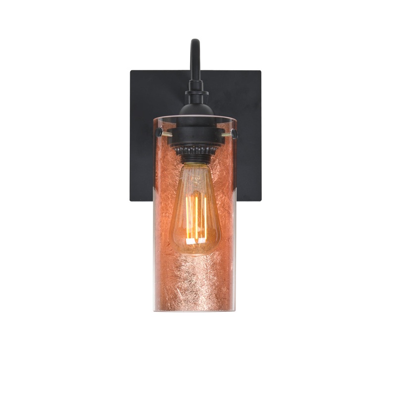 Besa 1WG-DUKECF-EDIL-BK Duke One Light Wall Sconce Black