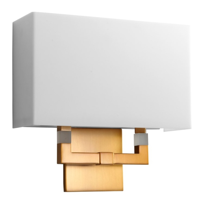 Chameleon Single-Light Bathroom Wall Sconce – Aged Brass