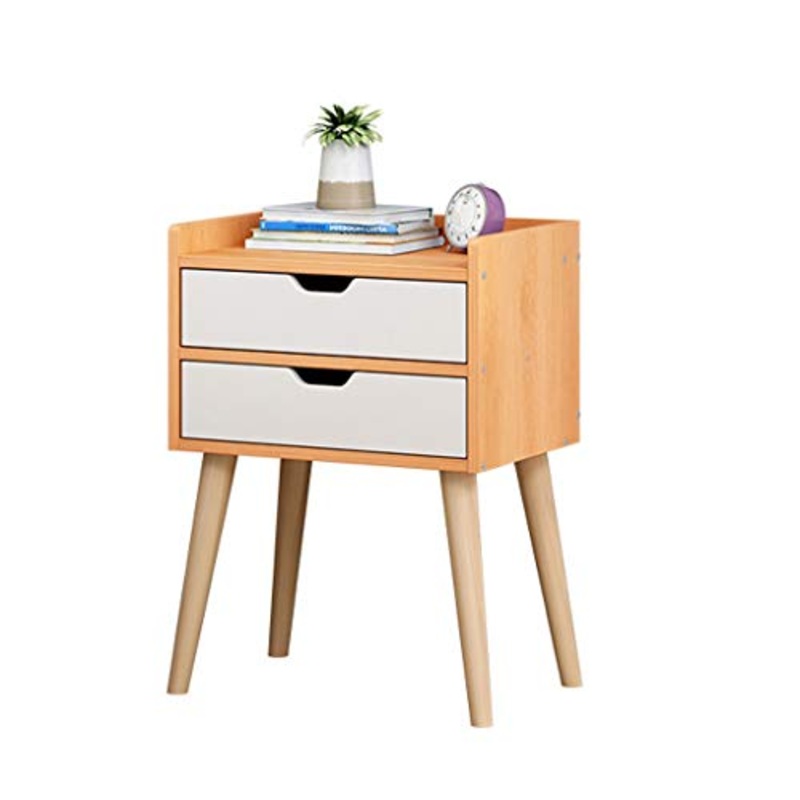 Comodini Comodino Semplice Moderna Bedstand 2 cassetti Piccolo Comodino Mini Camera Bagagli for t e caff Tavolo Comodino Comodini Letto (Color : Brown)