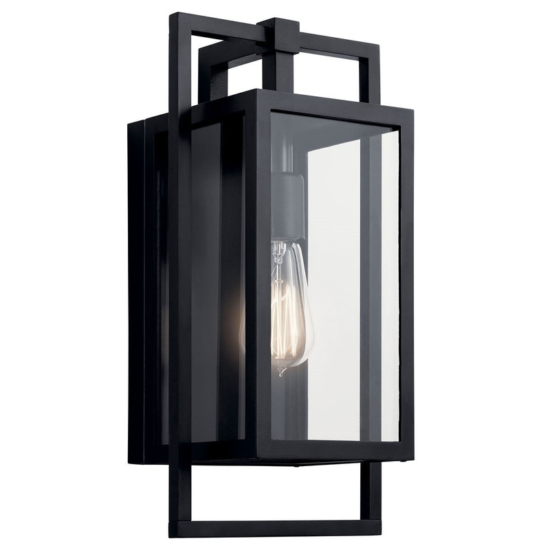 Kichler 59086BK One Light Outdoor Wall Mount, Black