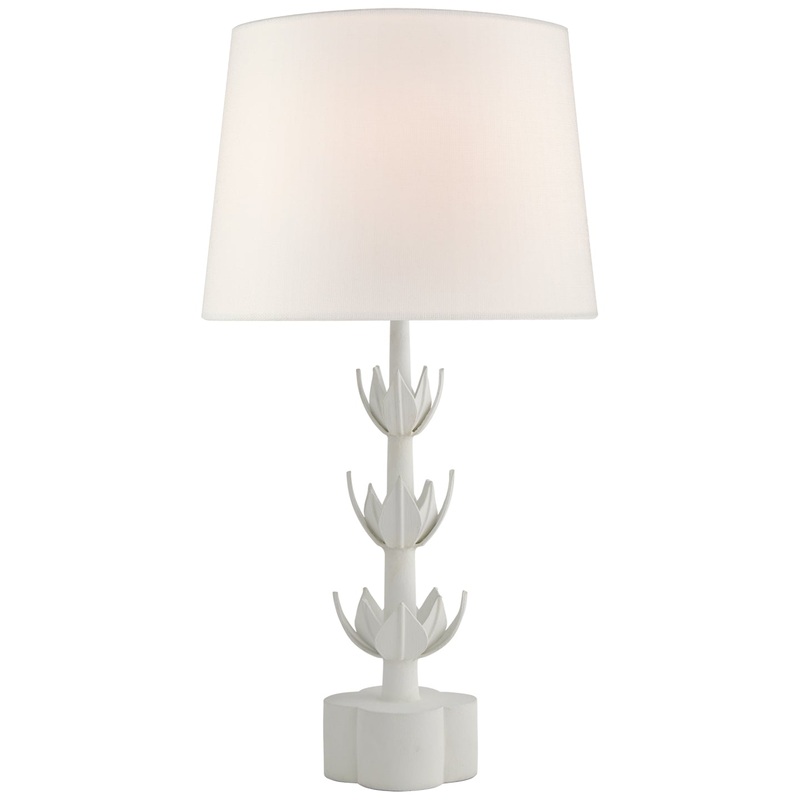 One Light Table Lamp from the Alberto Collection in Plaster White Finish by Visual Comfort Signature