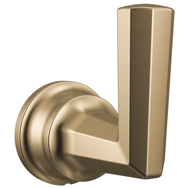 Robe Hook Beauclere Single Brilliance Luxe Gold 3 Inch Wall Mount Metal