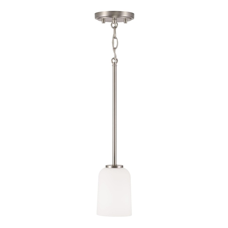 Capital Lighting 348812BN-542 Lawson 1 Light Mini Pendant Brushed Nickel