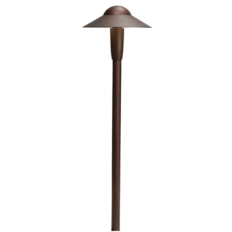 Kichler 15870AZT30R LED Path Light, Textured Architectural Bronze