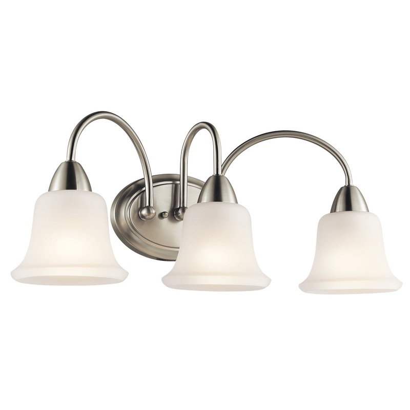 Kichler 45883NI Three Light Bath, Brushed Nickel