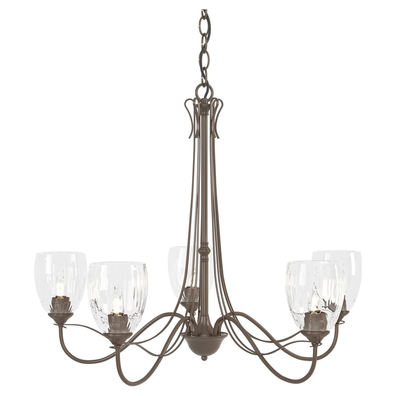 Trellis 5-Arm Chandelier Bronze