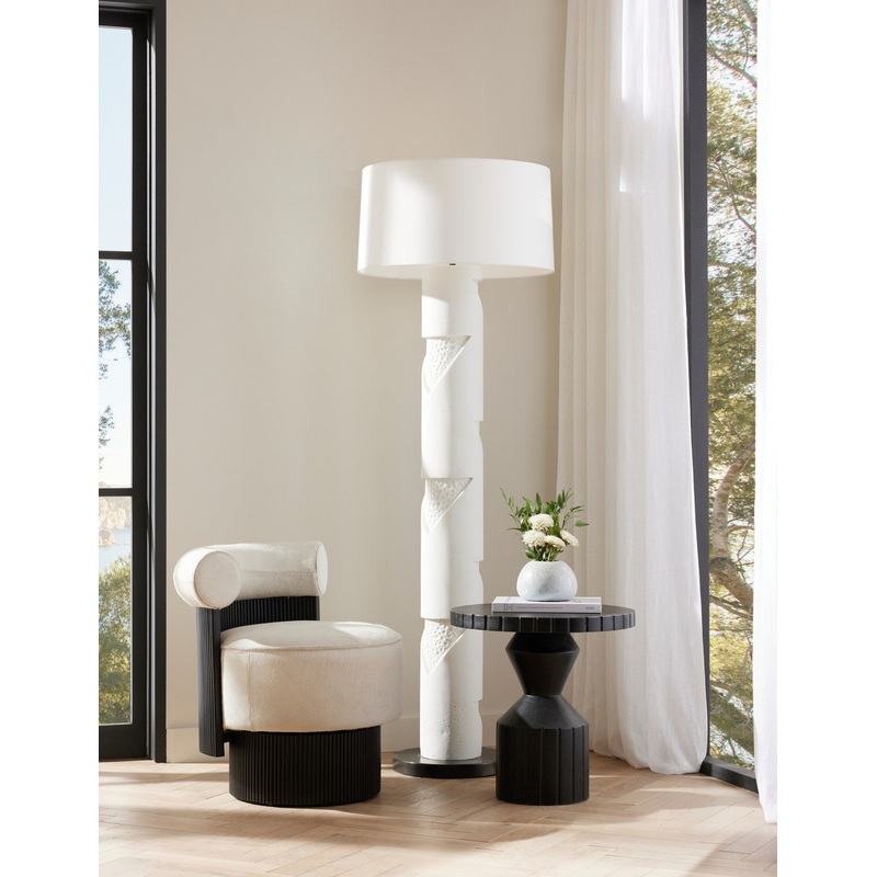 Arteriors PFC17-SH035 Cristiano One Light Floor Lamp Ivory/Bronze/Bronze/Off-White/Off-White
