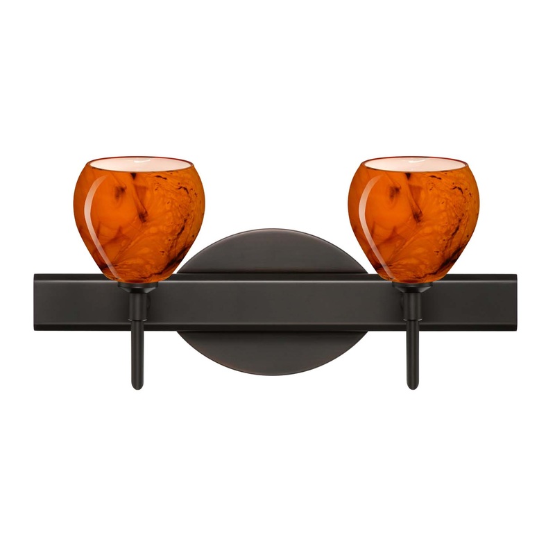 Besa 2SW-5605HB-BR Tay Tay Two Light Wall Sconce Bronze