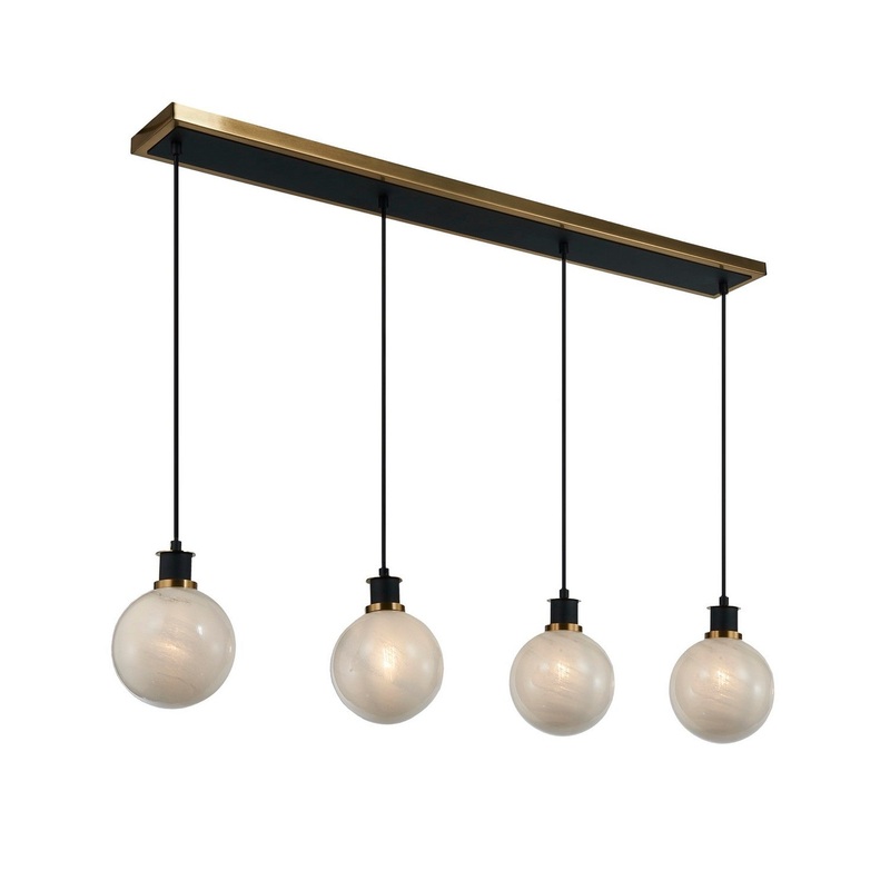 Gem Linear Chandelier – Glossy White