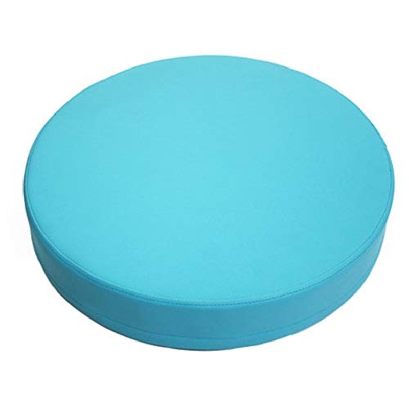GGoty Tatami Cuscino Addensato Rotondo Finestra A Baia Materasso Futon Cuscino Cuscino Cuscino Futon Lavabile Cuscino Traspirante Sedia Pad con Cerniera (Celeste, 50 x 50 x 10 cm)