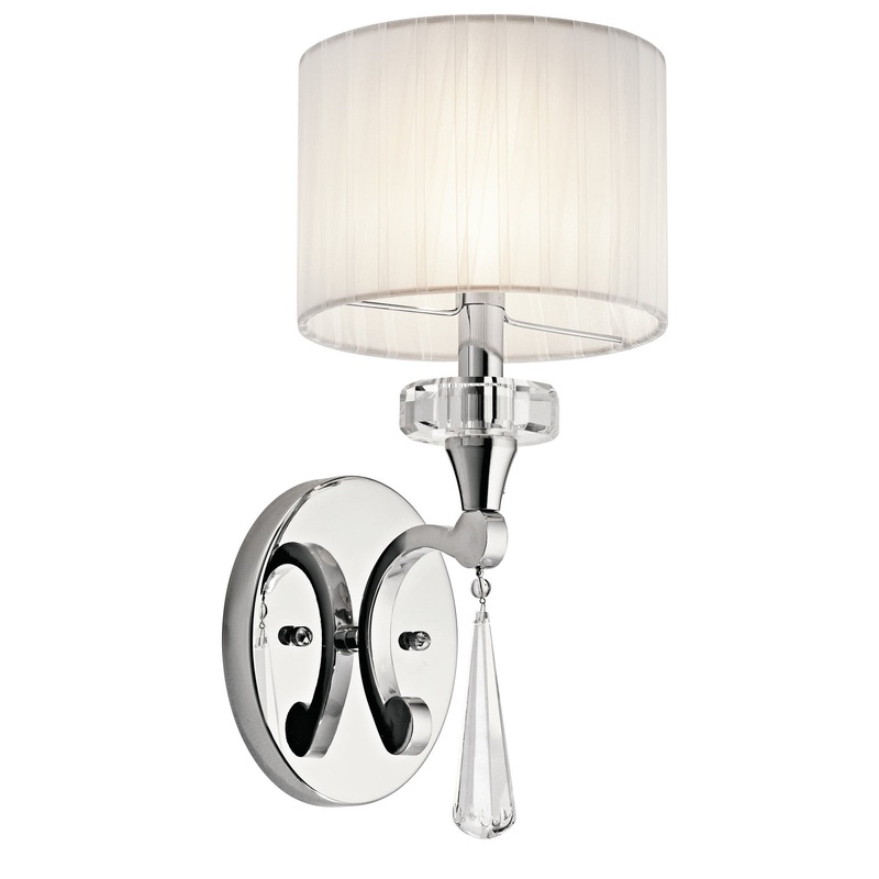Kichler 42634CH One Light Wall Sconce, Chrome