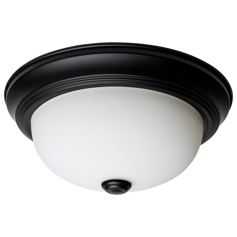 Two Light Flush Mount in Matte Black Finish by Nuvo Lighting