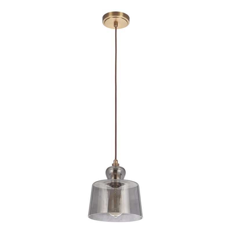 Craftmade P834VB1 State House One Light Mini Pendant Vintage Brass (Discontinued)