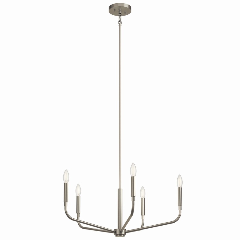 Five Light Chandelier from the Madden Collection in Brushed Nickel Finish by Kichler